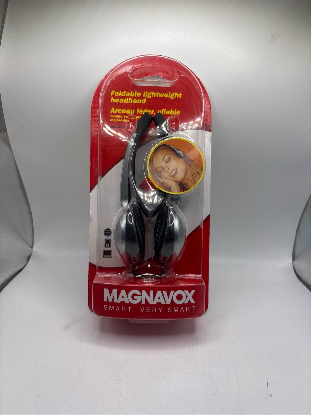 Magnavox MHL1600 Foldable Lightweight Headband Headphones | New Sealed